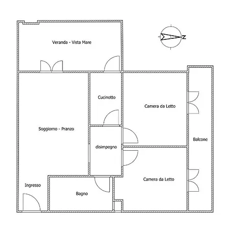 شقة Casa Mare *